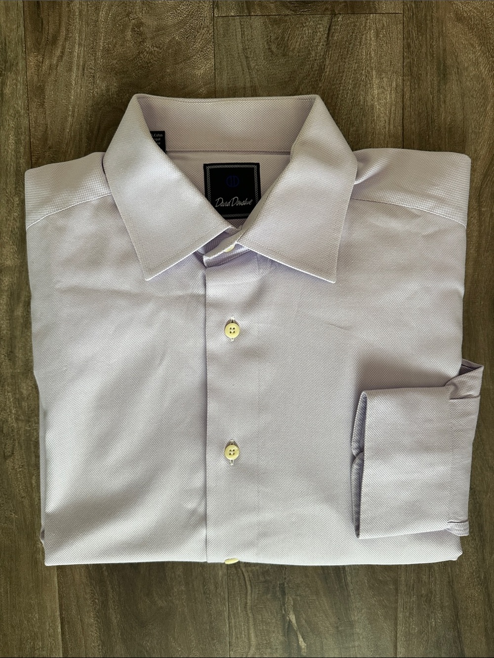 Worn Once Men’s David Donahue Cotton Dress Shirt Size 16 34/35